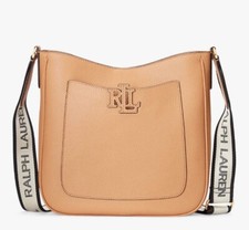 Ralph Lauren Leather Cameryn Crossbody Bag, BNWT, Camel 