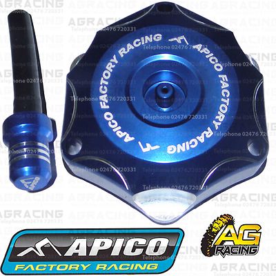 Apico blau Alu Tankdeckel Entlüftungsrohr für Yamaha YZ 450F 2011 Motocross Enduro