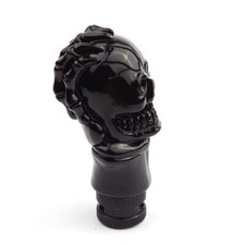 Skull Head Shifter Knob Metal Stick Car Manual Gear Shift Lever Knob W/3 Adapter