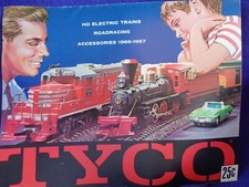 1966-67 VINTAGE TYCO HO ELECTRIC TRAINS SPEEDWAYS CATALOG DEALER PRICE LIST