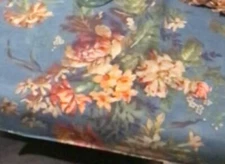 Pottery Barn Meadow Floral Comforter Blue Queen 2 Standard Shams Cottage 3p🦩