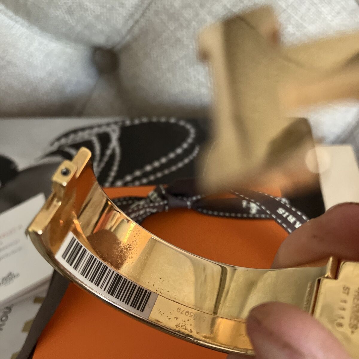 Authentic HERMES Black Enamel GHW Clic Clac H Bracelet CHIC Authentic HERMES Black Enamel GHW Clic Clac H Bracelet CHIC
