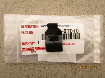 Genuine Toyota Front Windshield Washer Nozzle – 2015-2020 Tacoma, +2 Angle, OEM New, Japan (1520TCOMA-30240)