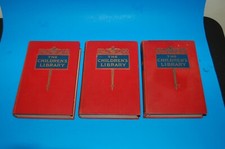The Children's Library lot of 3 Hardcover Books - Doubleday Doran 1933