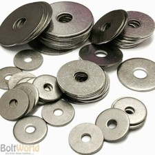 M4 M5 M6 M8 M10 M12 PENNY REPAIR WASHERS STAINLESS STEEL A2 MUDGUARD WASHER