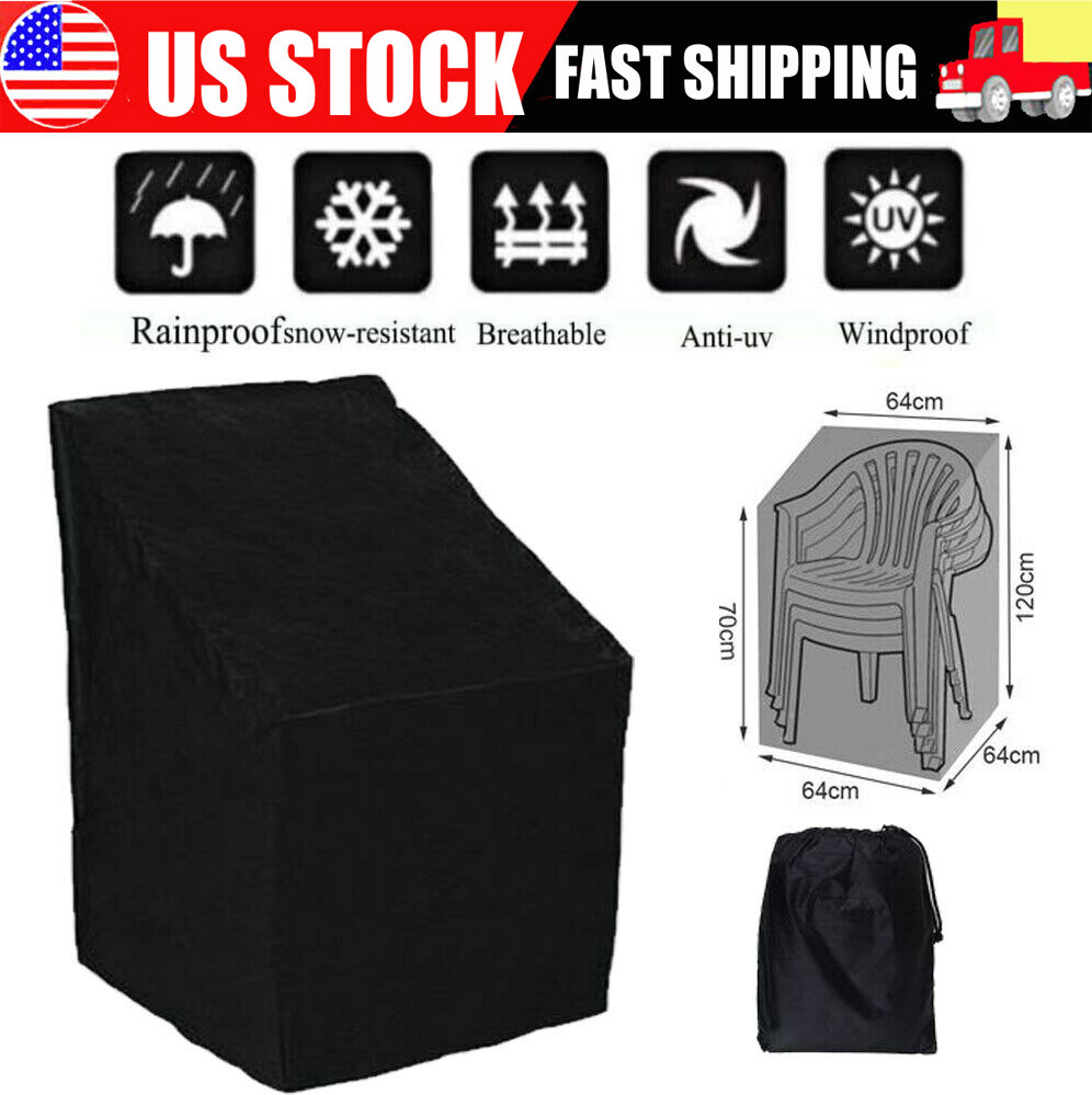 Waterproof Chair Cover High Back Outdoor Patio Garden Furniture