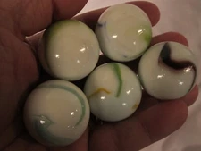 2 BOULDER 1 3/8 INCH / 35MM OLD GLORY BY MEGA MARBLES