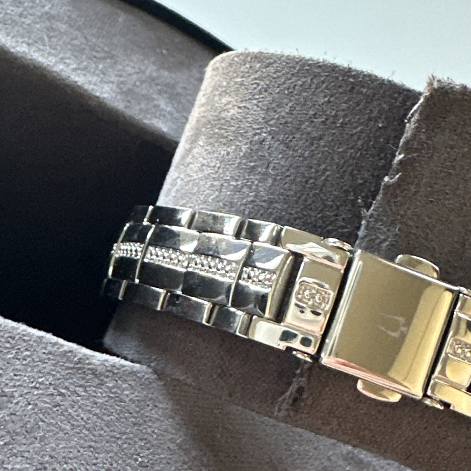 Orologio Bulova Cristallo In Acciaio Inossidabile 96L291 - Cassa E Bracciale In Acciaio, Quadrante Bianco, Quarzo - 2
