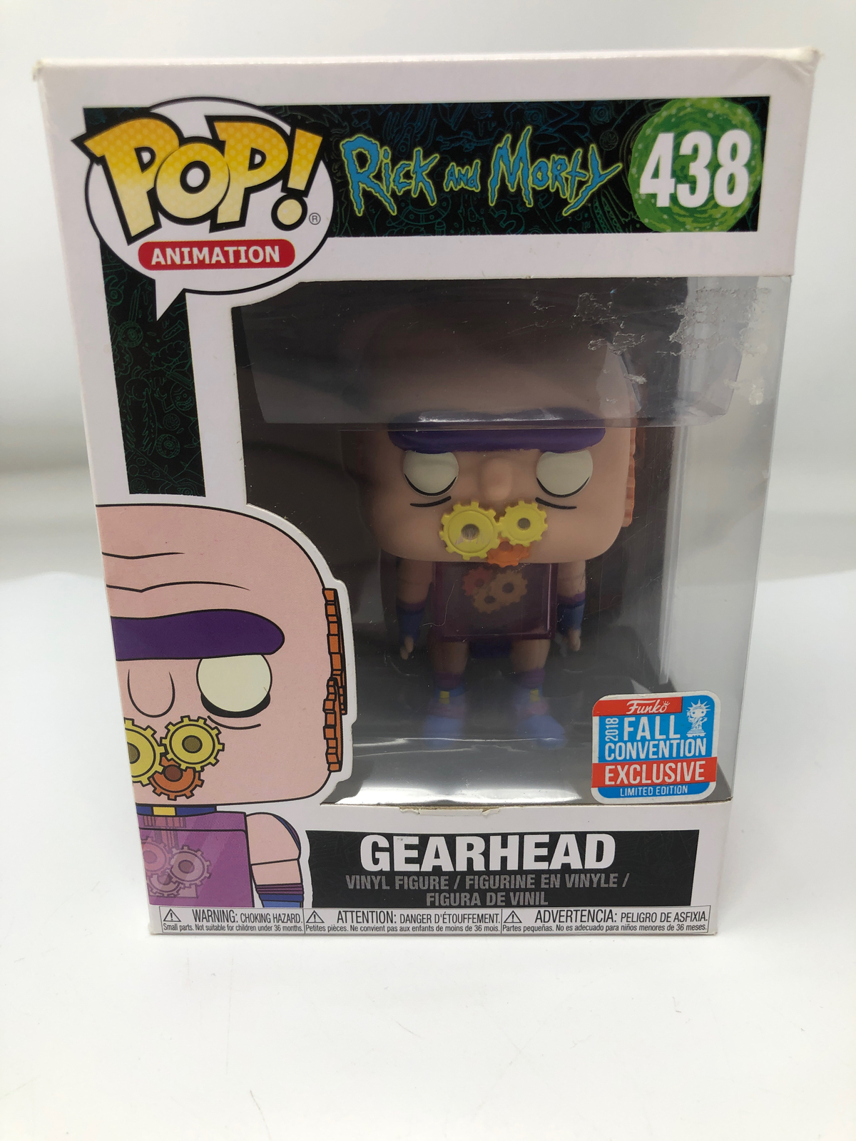 Sale Funko Pop! Animation Rick And Morty Gearhead #438 Vinyl Figure Damaged