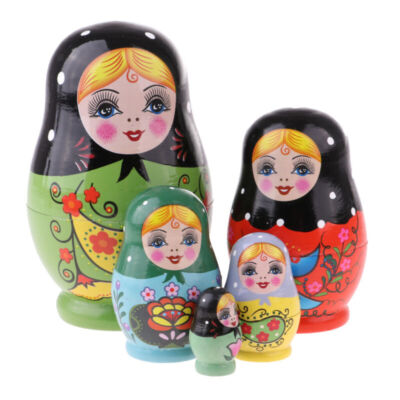 Russische Matroschka Babuschka Matrjoschka Holz Puppe Kinder Spiezeug ...