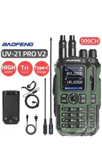  Baofeng UV-21 Pro V2 Walkie Talkie Ham Two Way Radio Long Range Antenna 2 Pack