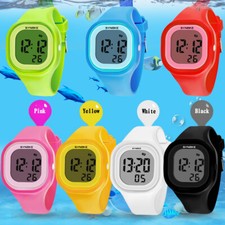 Kids Child Boy Girl Waterproof Multifunction Sports Electronic Watches Xmas Gift