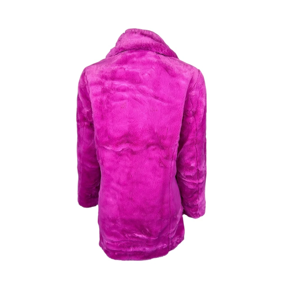 Isaac Mizrahi искусственного меха пальто с цветочным принтом подкладка Darling розовый маленький размер - Изображение 2 из 2