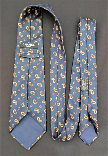 Chanel Black Navy Paisley motif beautiful item - Picture 9 of 10
