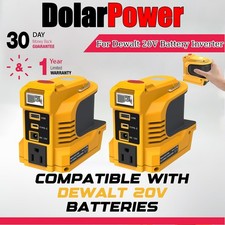 New 220W Power Inverter Compatible with Dewalt 20V Max Battery DC 20V to 110V AC