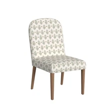 HomePop Classic Parsons Dining Chair, Sage Paisley Medallion (Single Pack)