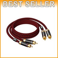 3ft RCA Audio Cable, Gold Plated