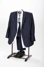 Deluxe Hardwood Clothes Valet Stand (Red Mahogany)