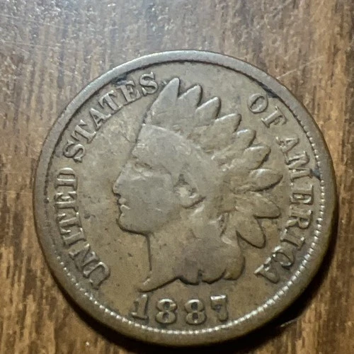 1887 Indian Head Cent Penny  Nice Details “Actual Coin Pictured"