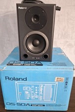 Roland DS 50A Bi Amp Powered Monitor Speaker Black 24 Bit Digital ISSUES READ