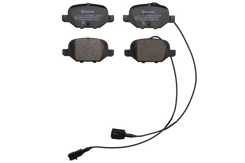Für BREMBO P 23 146 Brake Pad Set, Disc Brake - Bild 8