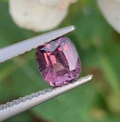 Vibrant Lavander Purple Spinel 1.035 Cushion Cut Burmese Natural Loose Gemstone