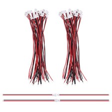 20 Pairs 1.25mm 2PIN Micro Male Female Connector Plug with 28 AWG 100mm Wire