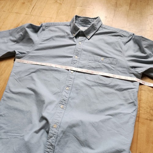 Guideboat Co Camicia Uomo XL Bottoni Ply Le Acque Pesante Blu - Foto 6 di 9