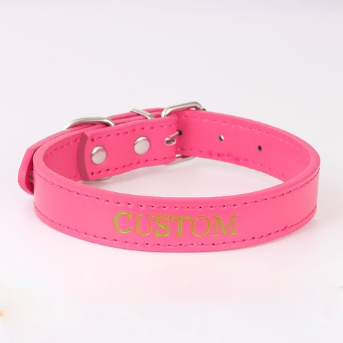 XXL Size Adjustable BDSM Collar Leather Daddy Dom Gay Men Bondage Accessory Chic - Picture 24 of 27
