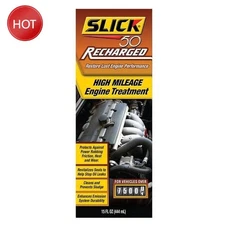Slick50 ReCharged High Mileage 10W-30 Motor Oil 32oz-Reduces Friction
