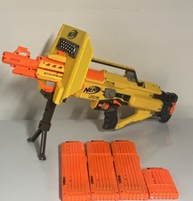 NERF Stampede ECS N-Strike Dart Blaster w/ Magazines Shield Grip
