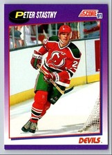 Peter Stashny 1992 Score #66 New Jersey Devils Hockey Card