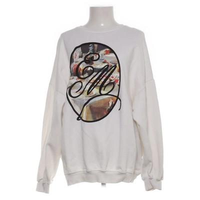 Bershka, Sweatshirt, Größe: M, Weiß/Mehrfarbig, Baumwolle/Polyester, Print #Rel