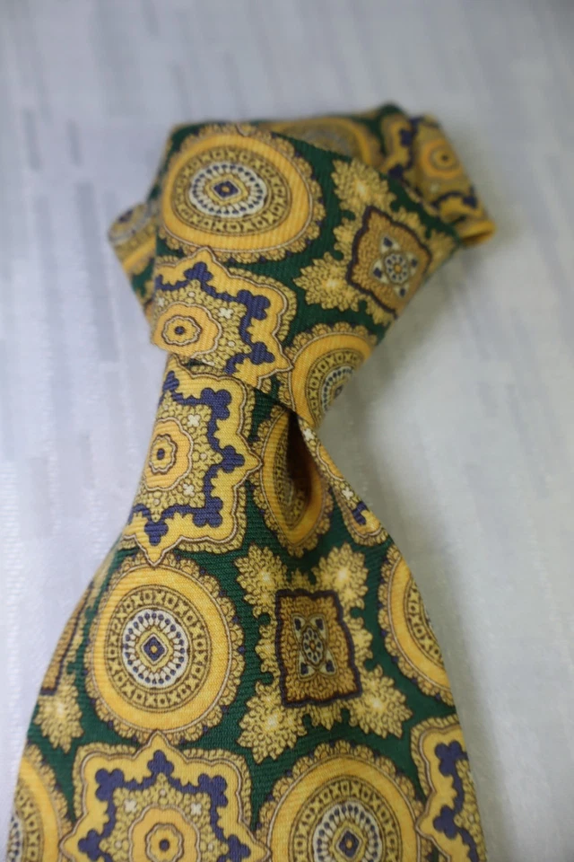 HUGO BOSS 100% LANA WOOL TIE CRAVATTA NECKTIE MADE ITALY VINTAGE CLASSIC - Imagen 3 de 4