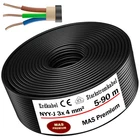 5-90 m underground cable power cable NYY-J 3 x 4 mm² electrical cable