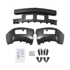 Fit For Chevy Silverado 1500 14-15 Front Bumper Black Face Bar Black W Fog Hole