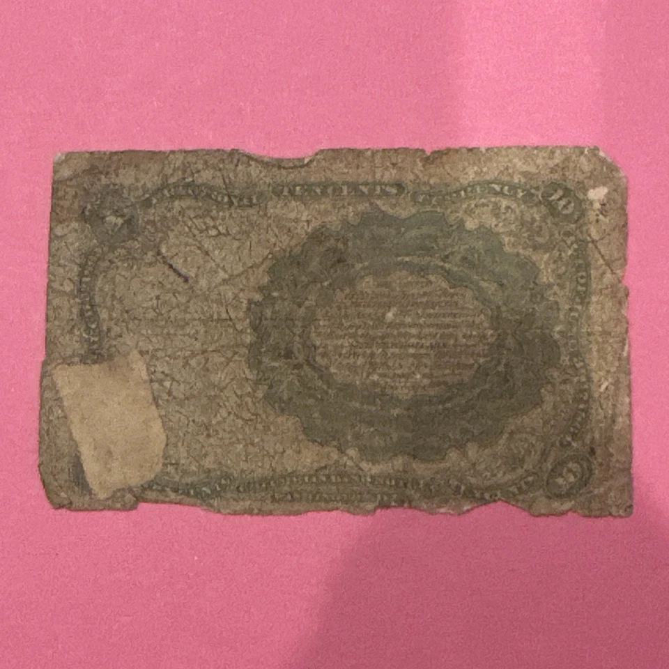 1874 united states 10 cents fractional currency - Image 2 of 2