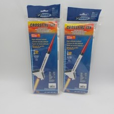 2x ESTES CROSSFIRE ISX FLYING MODEL ROCKET KIT 7220-NEW Fast Ship