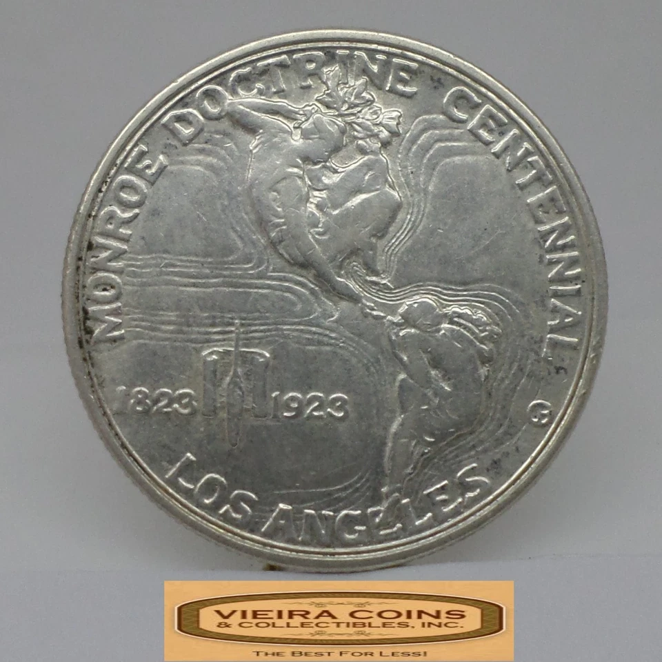 1923-S Monroe Doctrine Centennial Commemorative Silver Half Dollar - #C53116NQ - Image 2 of 2