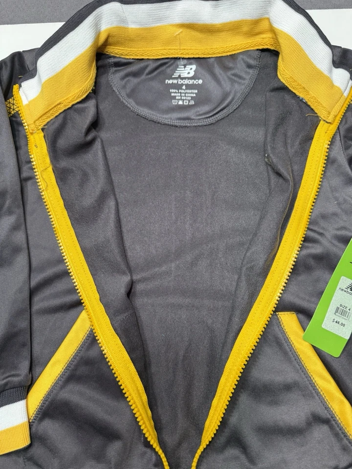New Balance New Chaqueta Niños Talla 4T Gris Oscuro Foto 3 de 4