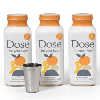 Dose for Your Liver Cleanse Detox & Repair, Made with 16 Fl Oz (Pack of 3) 
