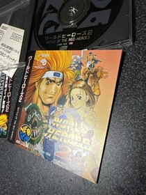 World Heroes 2 W/Obi Manual Neo Geo CD SNK NGCD Retro Rare Good Used Game JP