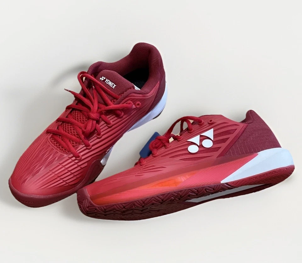 Yonex Power Cushion Eclipsion 5 Unisex Hombre’s Talla 9, Mujer’s 10.5 Tango Red  Foto 2 de 4
