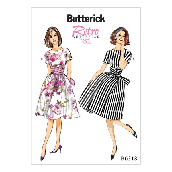 Schnittmuster Kleid Butterick B6318 E5 14-22 (Gr. 40-48) Deutsche Anleitung-image