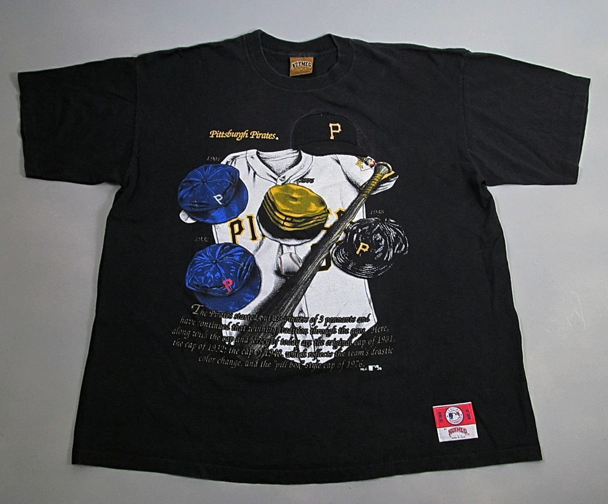 Chemise Vintage Pittsburgh Pirates – Nutmeg Mills – Années 90 – Taille 2XL – Originale USA