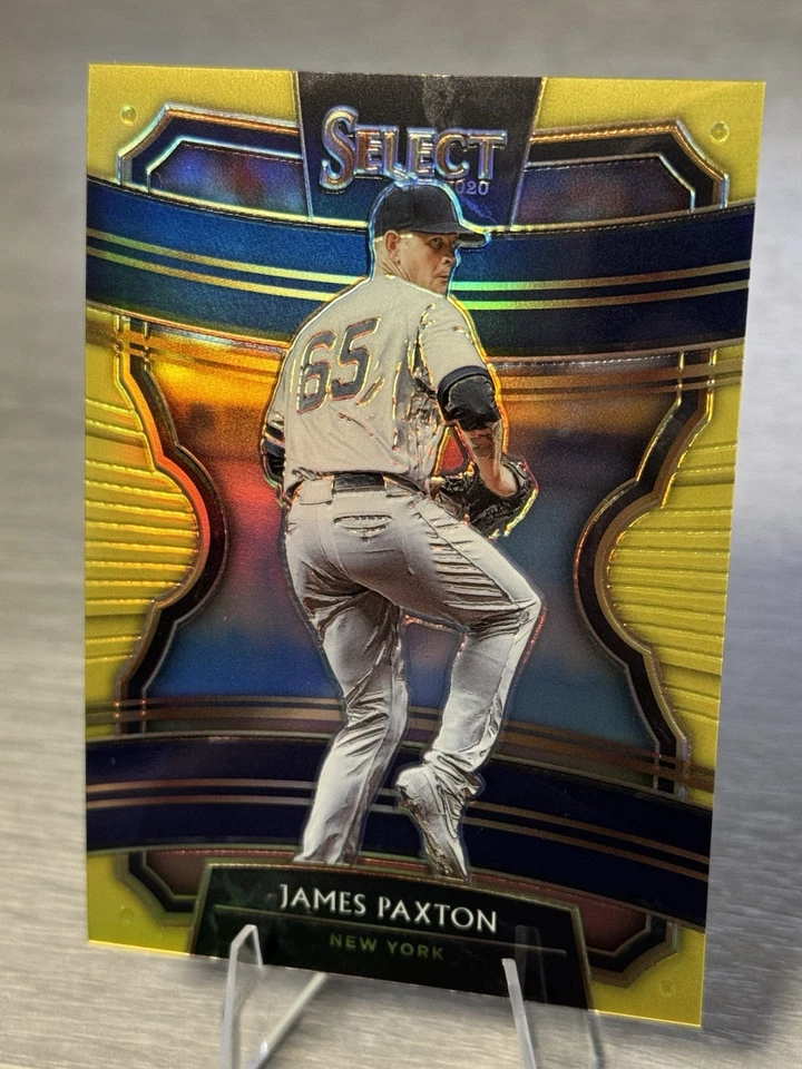 🇨🇦🍁⚾️ДЖЕЙМС ПАКСТОН 2020 Panini Select Gold Prizm SP /10 #BIG MAPLE!!!⚾️🍁🇨🇦 - Изображение 3 из 4