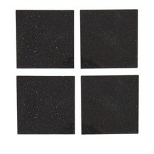 Creative Tops Coasters Set of 4, Pure Granite Coasters, Black/White