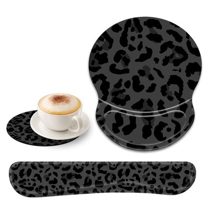 Ergonomic Gel Mouse Wrist Rest Pad and Keyboard Pad Set,Anti-Slip PU Bottom E...