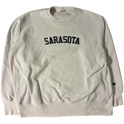 #ad Vintage Champion Reverse Weave Sarasota Sweatshirt Rare 2XL $50.00