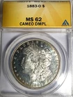 1883 O Morgan Silver Dollar ANACS MS-62 DMPL  CAMEO Deep Mirror Proof Like